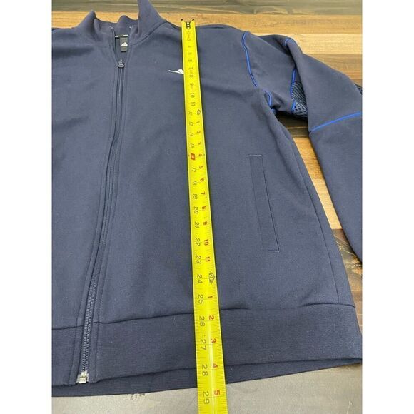 Adidas Navy Sport Jacket Full Zip Parley Ocean Plastic Ecologic Men’s Size XL - Picture 7 of 8